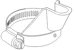 laatuantenni Mast bracket for cable lamt 2, kaapelin mastotiiviste