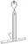 laatuantenni Mast bracket for cable lamt 9 360-630mm,päätykiinnike