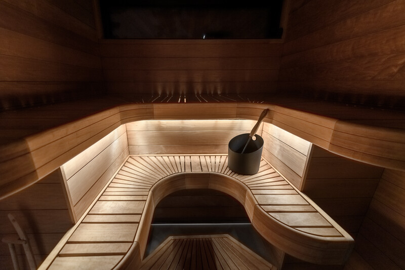 saas instrumentti Led-ljusslinga creative sauna side view 3k 5,5w/m