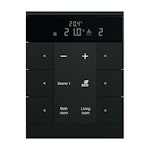 ROOM THERMOSTAT KNX 6-GANG RTC BLK