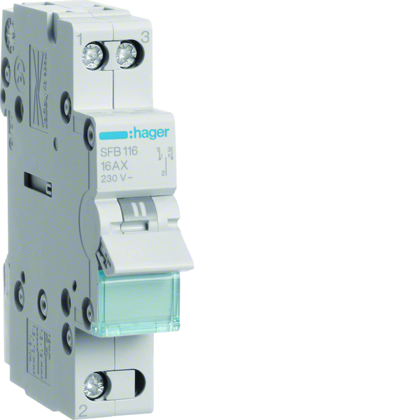 LASTVENDER I-0-II, 1-MODUL 1X16A, 230VAC