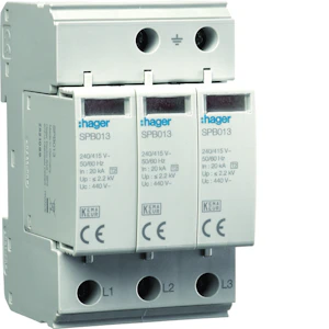 hager Overspenningsvern typ 2, 3-p, it 230v