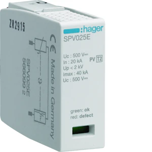hager Spd spare cartridge spv025e pe-pol spv325