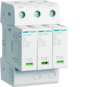 hager Overspännisskydd spv325 3p kl2 1kv/25ka dc