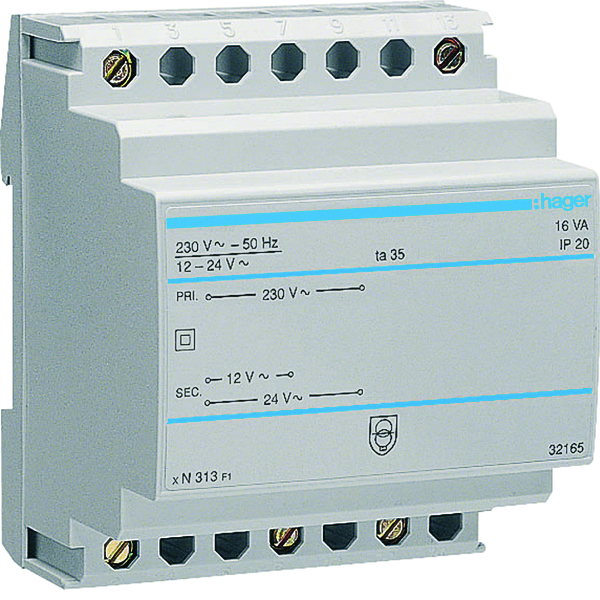TRAFO 220/12-24V16VA ST313