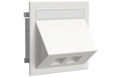 Datakontakt dobbel RJ45 hvit