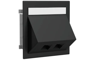 wibe norge Datakontakt dobbel rj45 sort