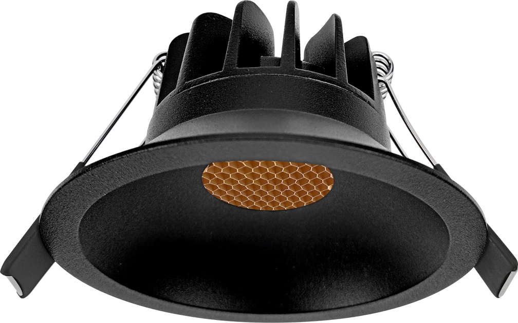 STYX SORT DOWNLIGHT MED KOBBER RAST | Downlight for LED | Onninen AS