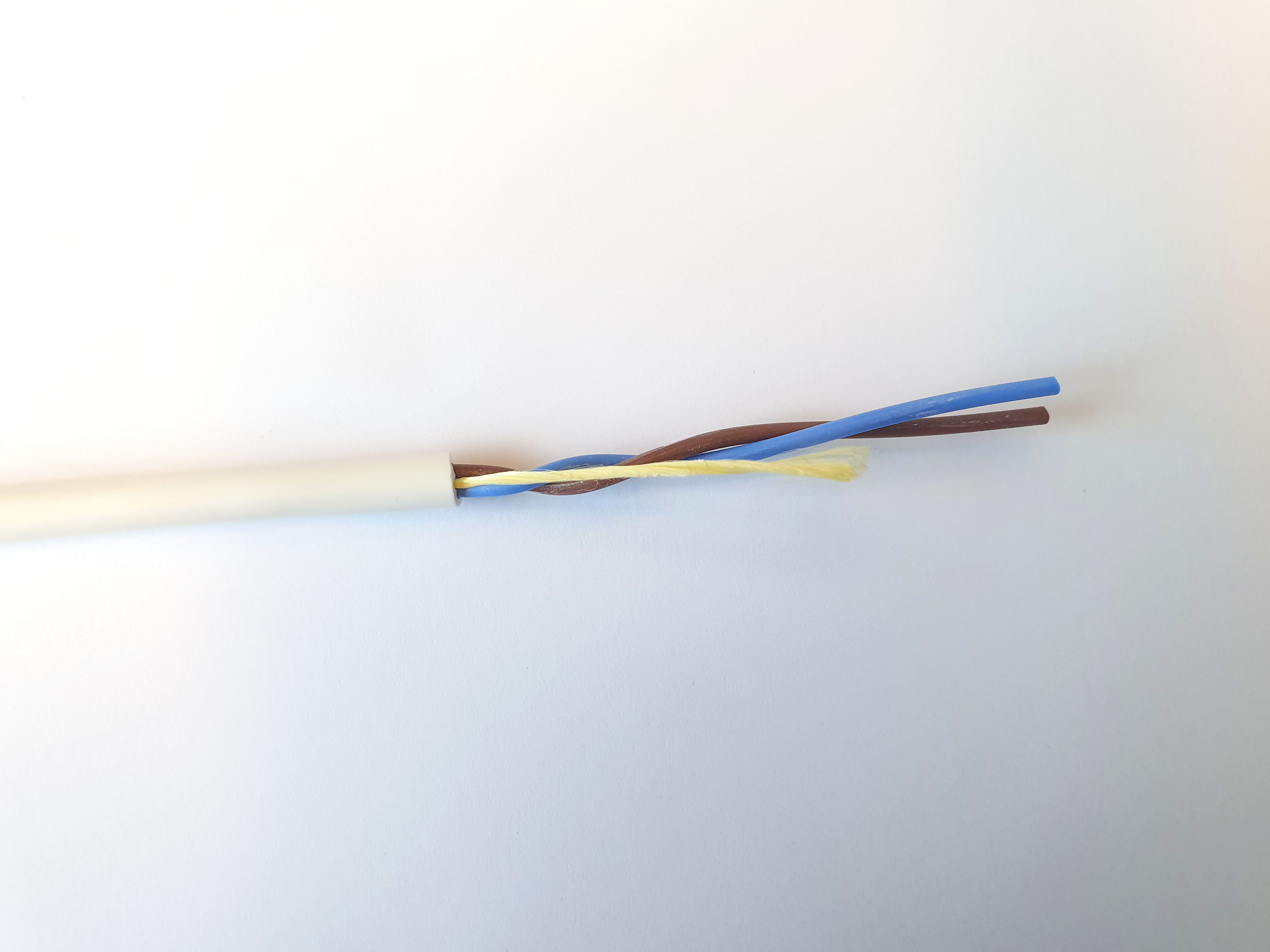 SXXI ALARMKABEL, 1x2x1,5MM2 HVIT