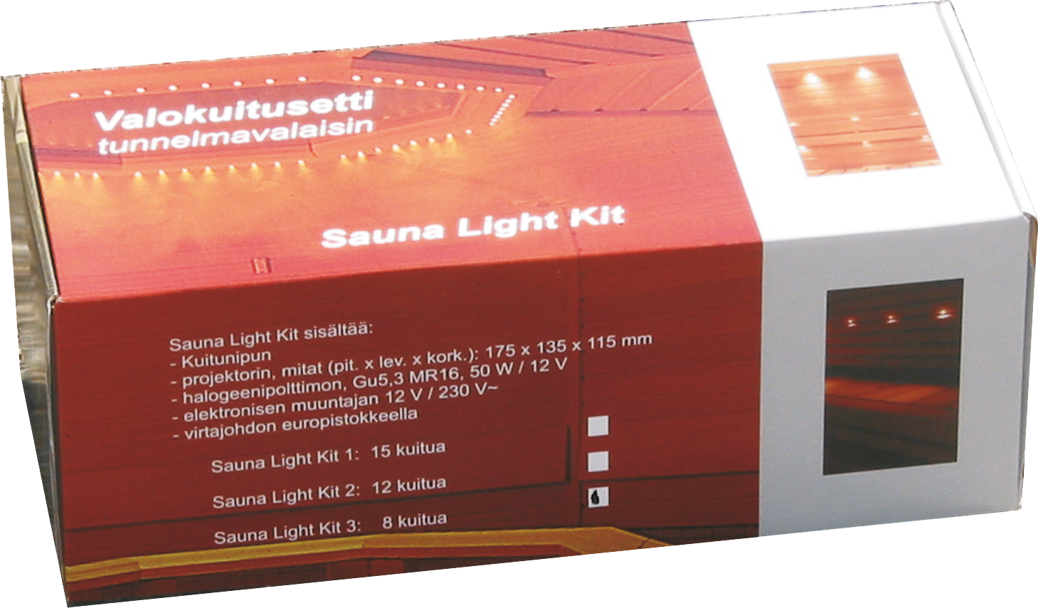 rinaldo Valokuituvalaisin rinaldo saunalight kit 12-kuitua 1,5mm