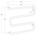 rej design Towel rail rej em660 60w chrome