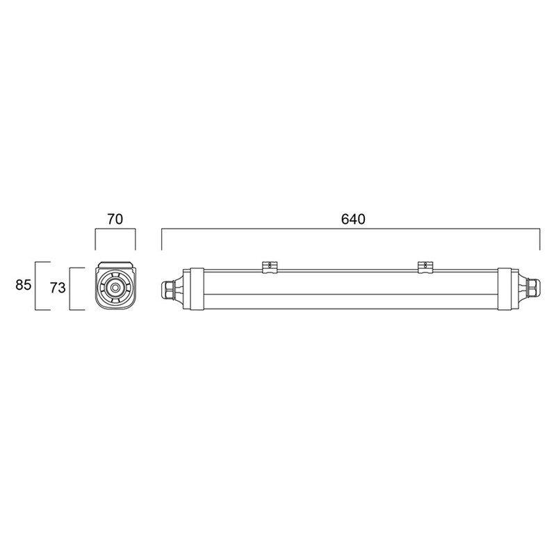 sylvania Teollisuusval. sulj. start wp ip66 600 18,5w 1400/2550lm 4k