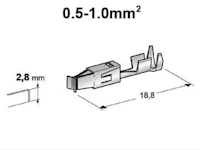 PLINTSKO 0,5-1MM2 2.8MM JPT-WP F280 100ST