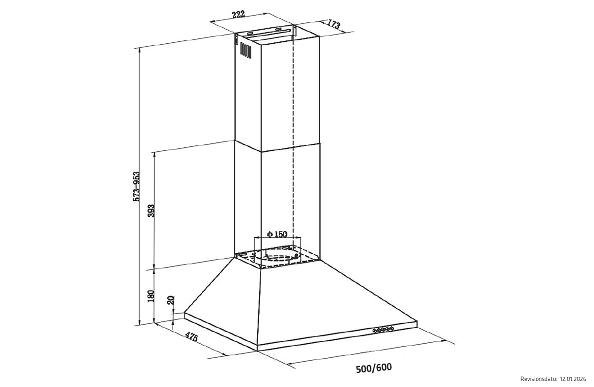 thermex Cooker hood thermex summit i 500mm with motor