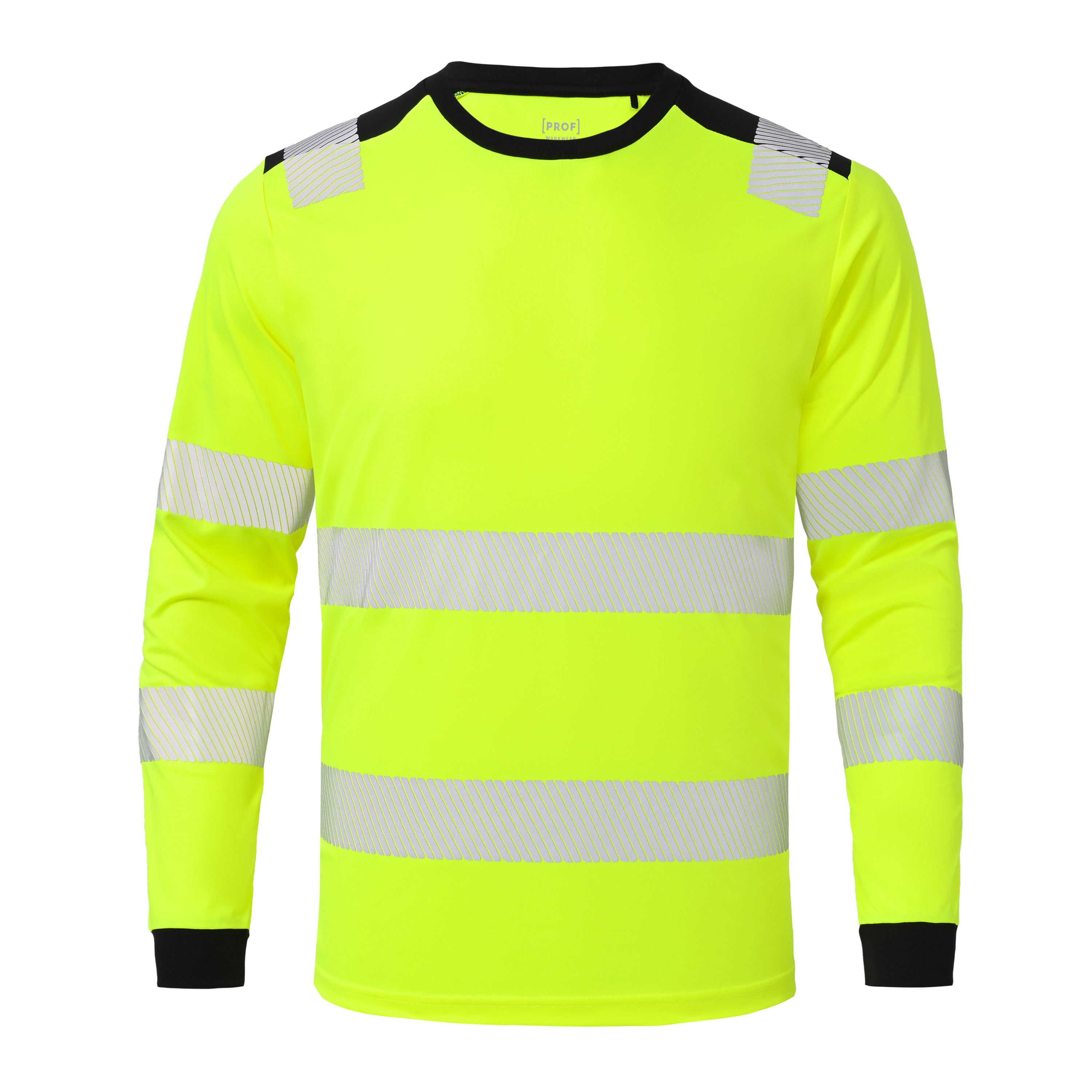 T-SHIRT PROF LÅNGÄRMAD HI-VIZ GUL XL 3