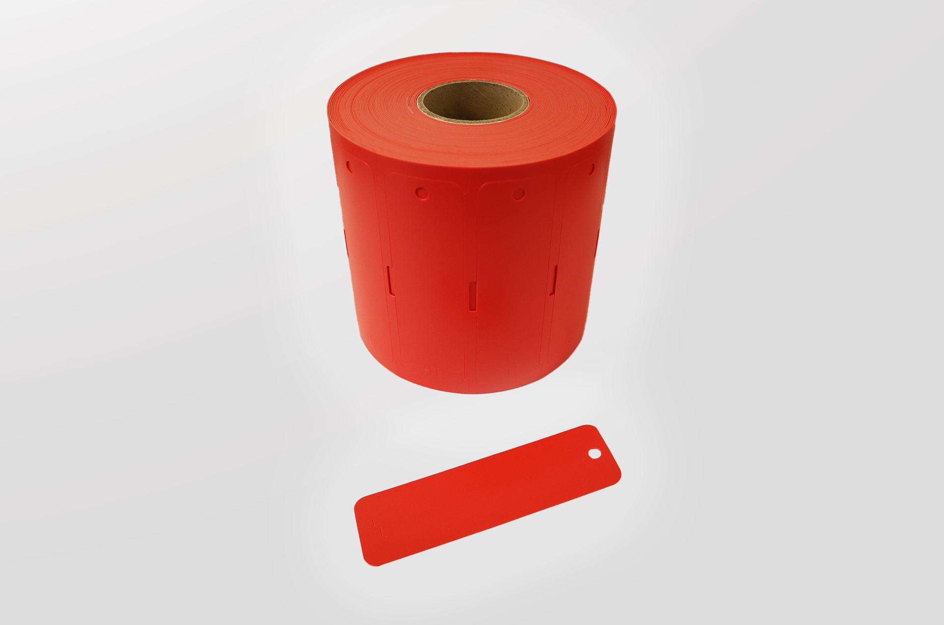 Ventilmerke TAGPU Dangle 100x30mm Rød 400stk