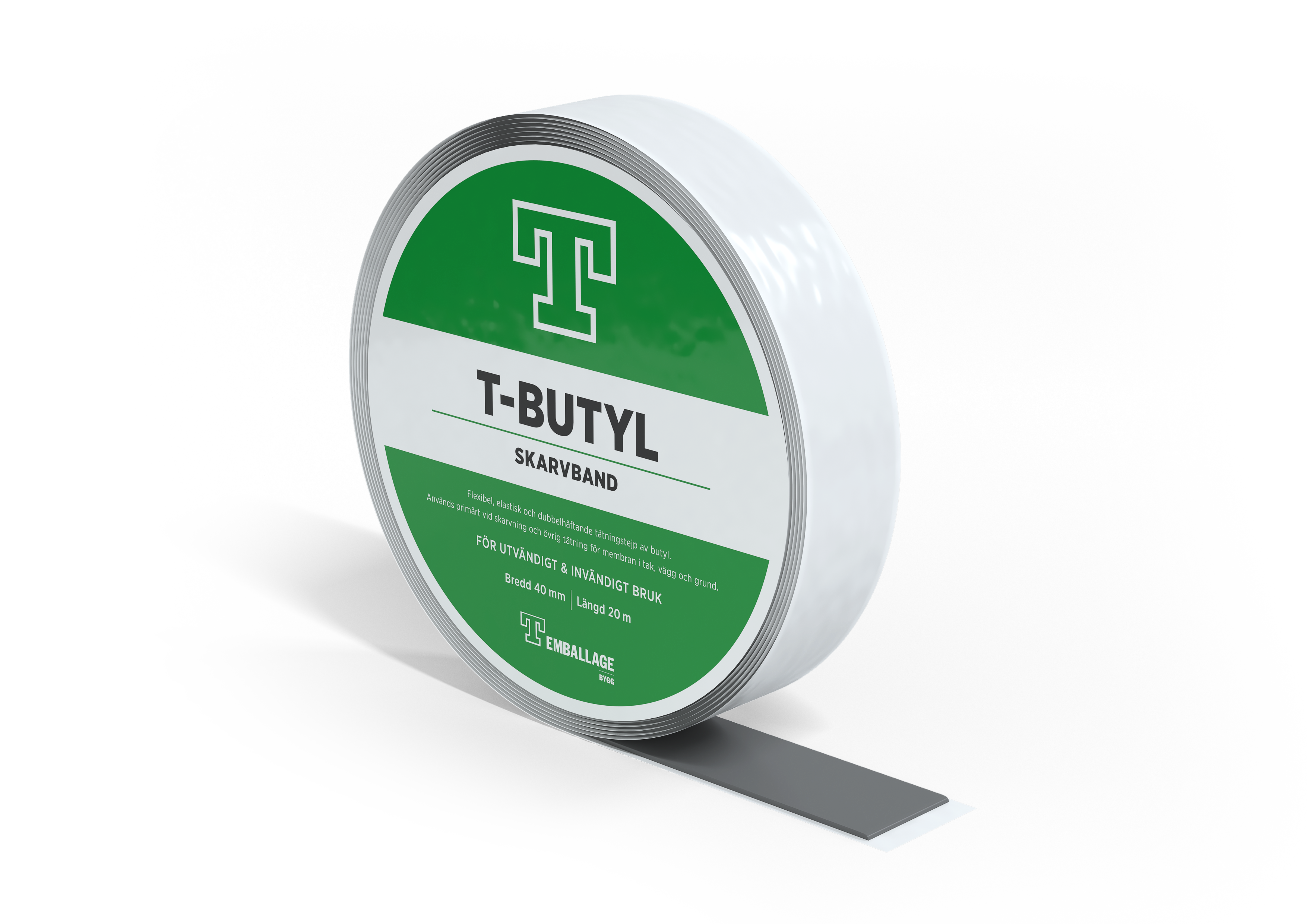 SKARVBAND T-BUTYL 40X1,5MM 20 