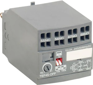abb Time relay on de-energized 24-240vac/dc,1no,1nc, 0,1-100s