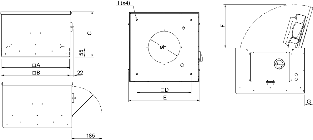 systemair Takfläkt systemair tfc 355 s sileo svart