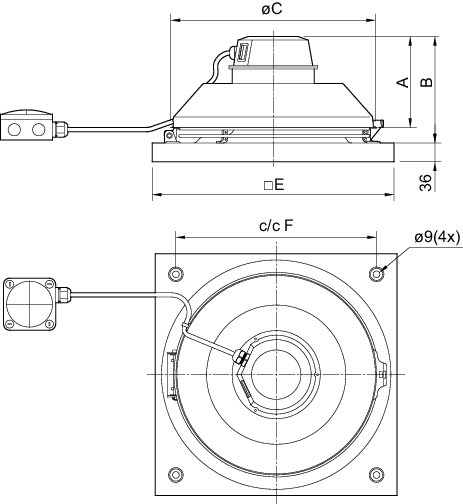 systemair Roof fan systemair tfsk 160 ec sileo