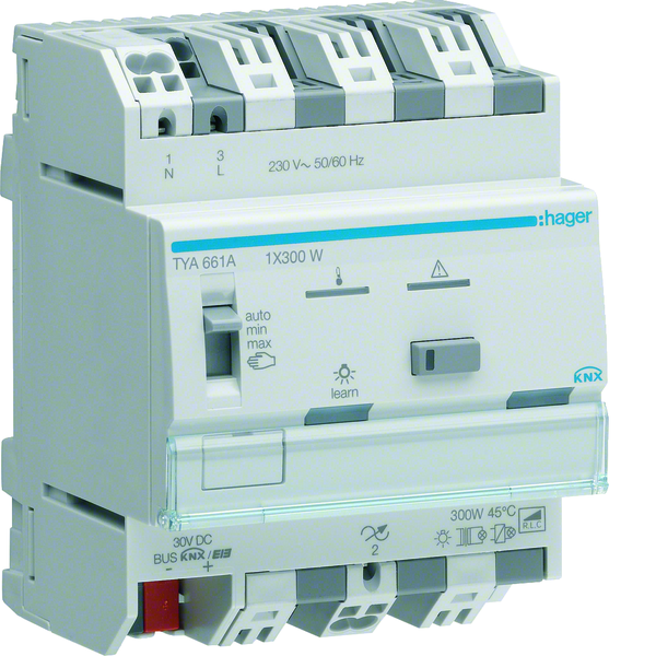 hager Universal dimmer knx tya661a 1x300w rlcpd t din