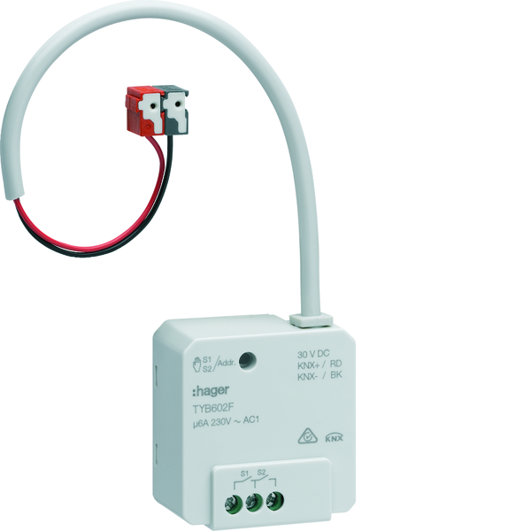 hager Lähtöyksikkö knx hager tyb602f 2x6a rlv t useka