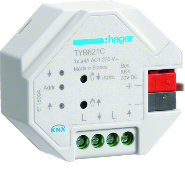 hager Utgångsenhet knx tyb621c 1x4a 230vac vs jseka