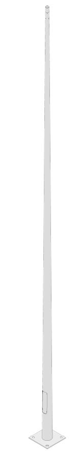 tehomet Kūginė atrama h=8m h8/60/158, su flanču 412x412mm