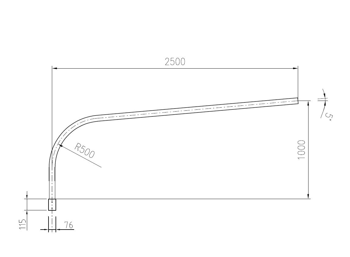 tehomet Užmaunama gembė h=1,0m, l=2,5m