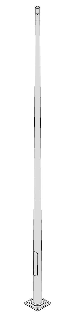 tehomet Kūginė atrama h=5m h5/60/123, su flanšu 271x271mm