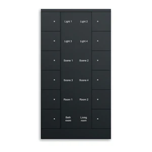 abb Push-button knx 12-gang blk