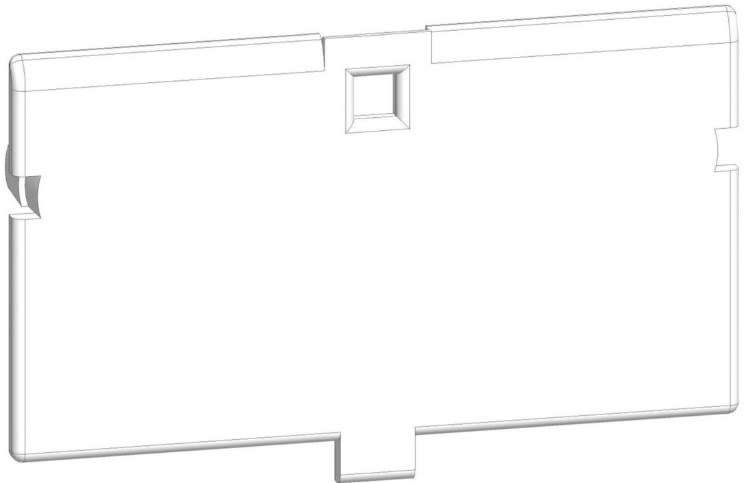 Deksel for 1-modul kontaktor IKA/IKD