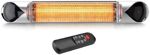 wimpel Terrassevarmer hotsun 2000w sølv ip55