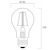 sylvania Sisustuslamppu toledo retro a60 4.1w blue 80lm e27 cl ip54