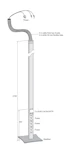GRENSTAV MP-FLEX 2100MM HVIT MP-U521V