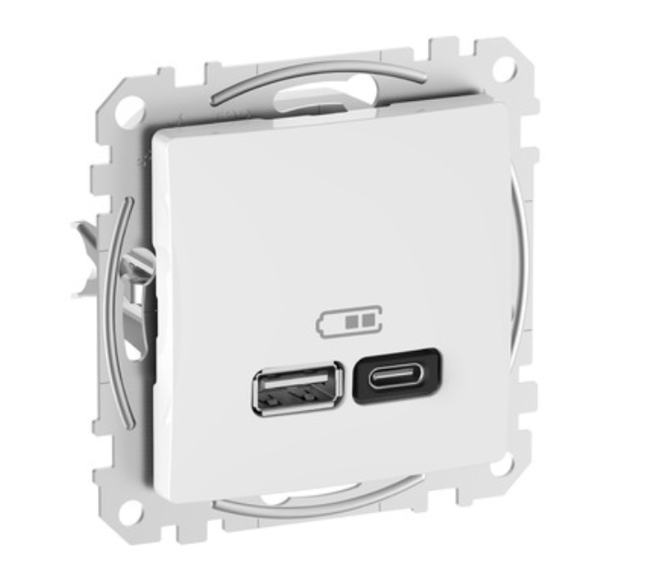 SEDNA DESIGN USB LAADIJA A+C 3A 21W VALGE
