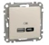 schneider electric Sedna design usb laadija a+c 3a 21w beež