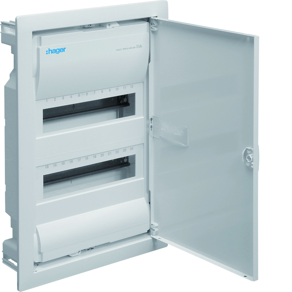 hager Skydelis potinkinis vu24ne 2x12 modulių 89mm ip30 volta