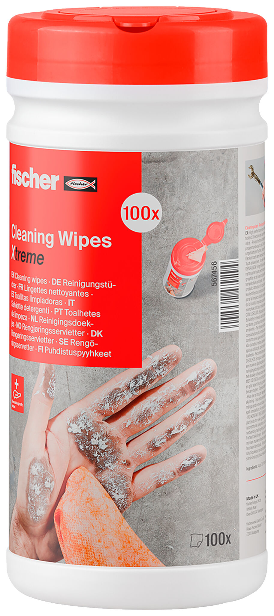 fischer Cleaning wipes xtreme fischer 100pcs