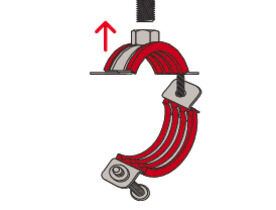 undefined Pipe clamp frsh zn fischer 159-168mm m8/m10 silicone insu