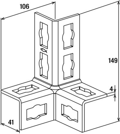fischer Asennuskulma pfuf zn fischer 3d 3-suuntainen fus kiskolle