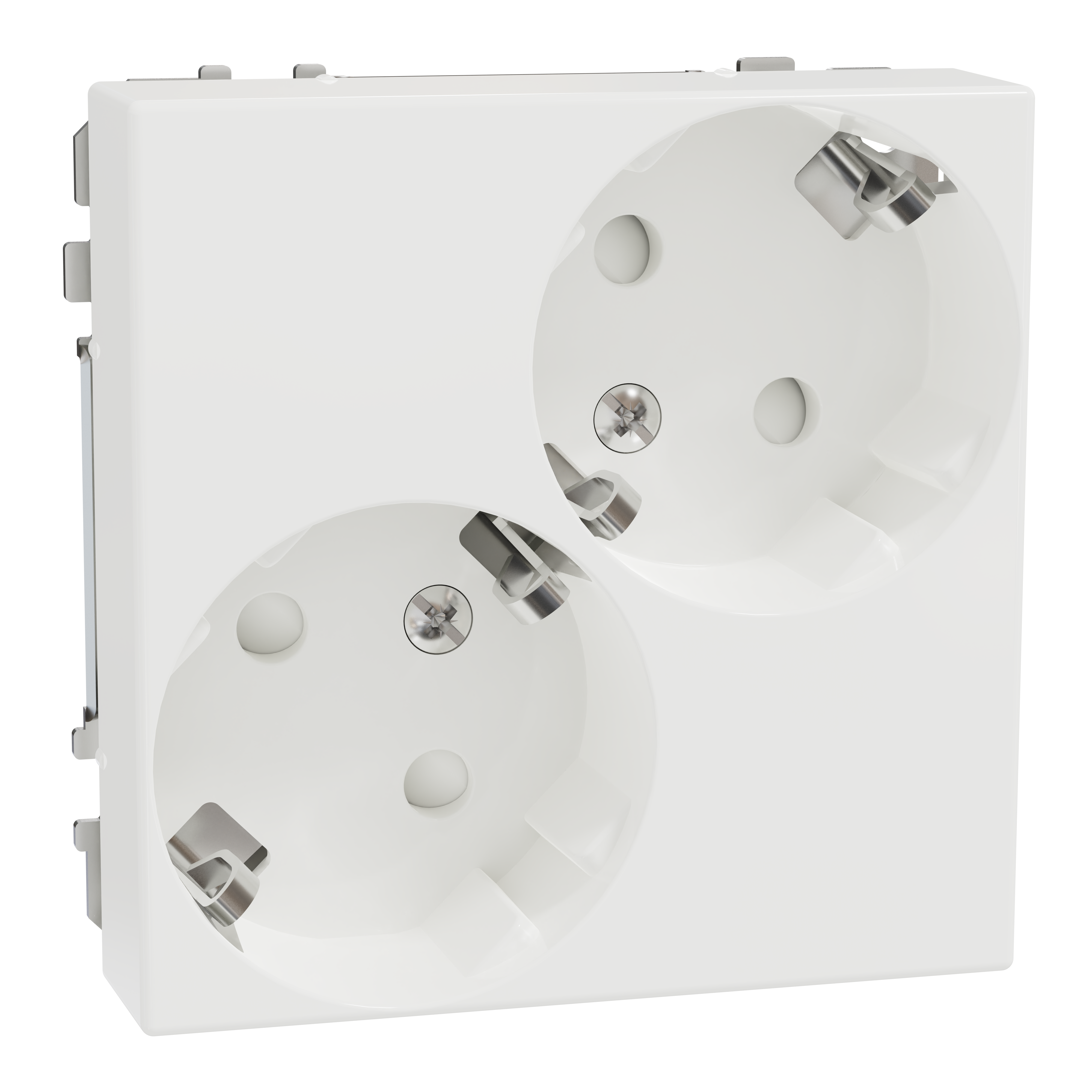 schneider electric Socket-outlet exxact 2s/16a/ip21 diag screw white