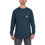 WORK T-SHIRT MILWAUKEE LONG BLUE WTLSBLU-XL