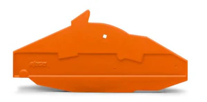 wago End and separator plate orange, 282-821