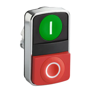schneider electric Dobb.tr.kn s+r kn. hvit i+0 g+ zb4bl7341