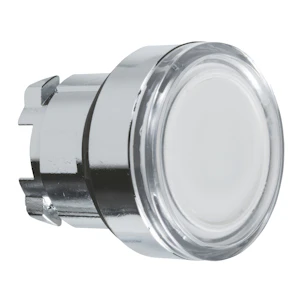 schneider electric Lystrykknapphode hvit led zb4bw313