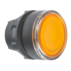 schneider electric Lystrykknapphode gul led zb5aw353