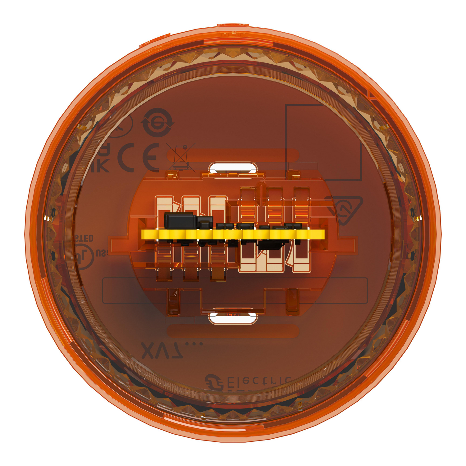 schneider electric Signalljus harmony fast orange färgad lins