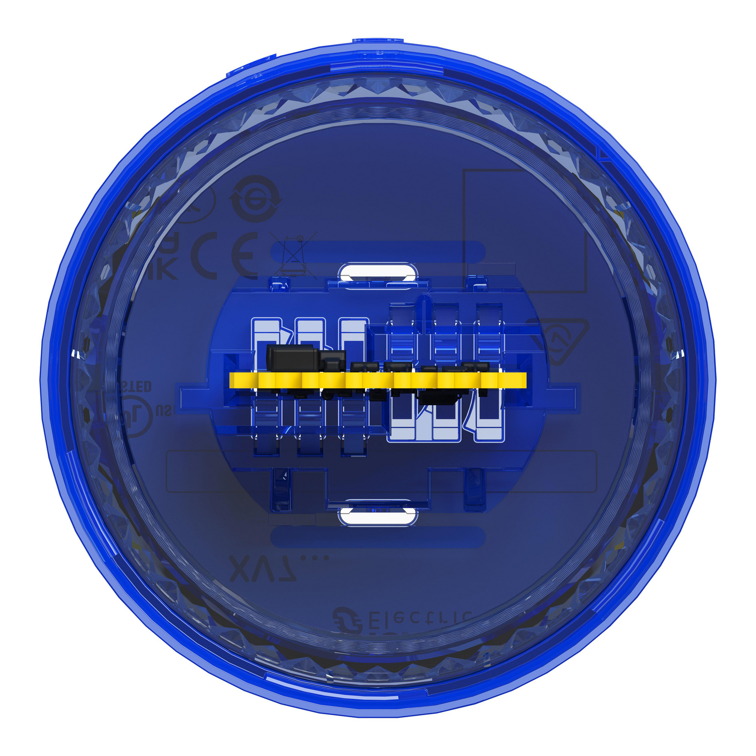 schneider electric Signal light harmony steady blue colored lens