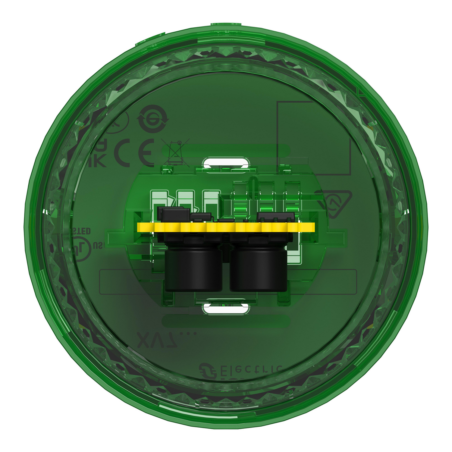 schneider electric Signal light harmony flashing green colored lens